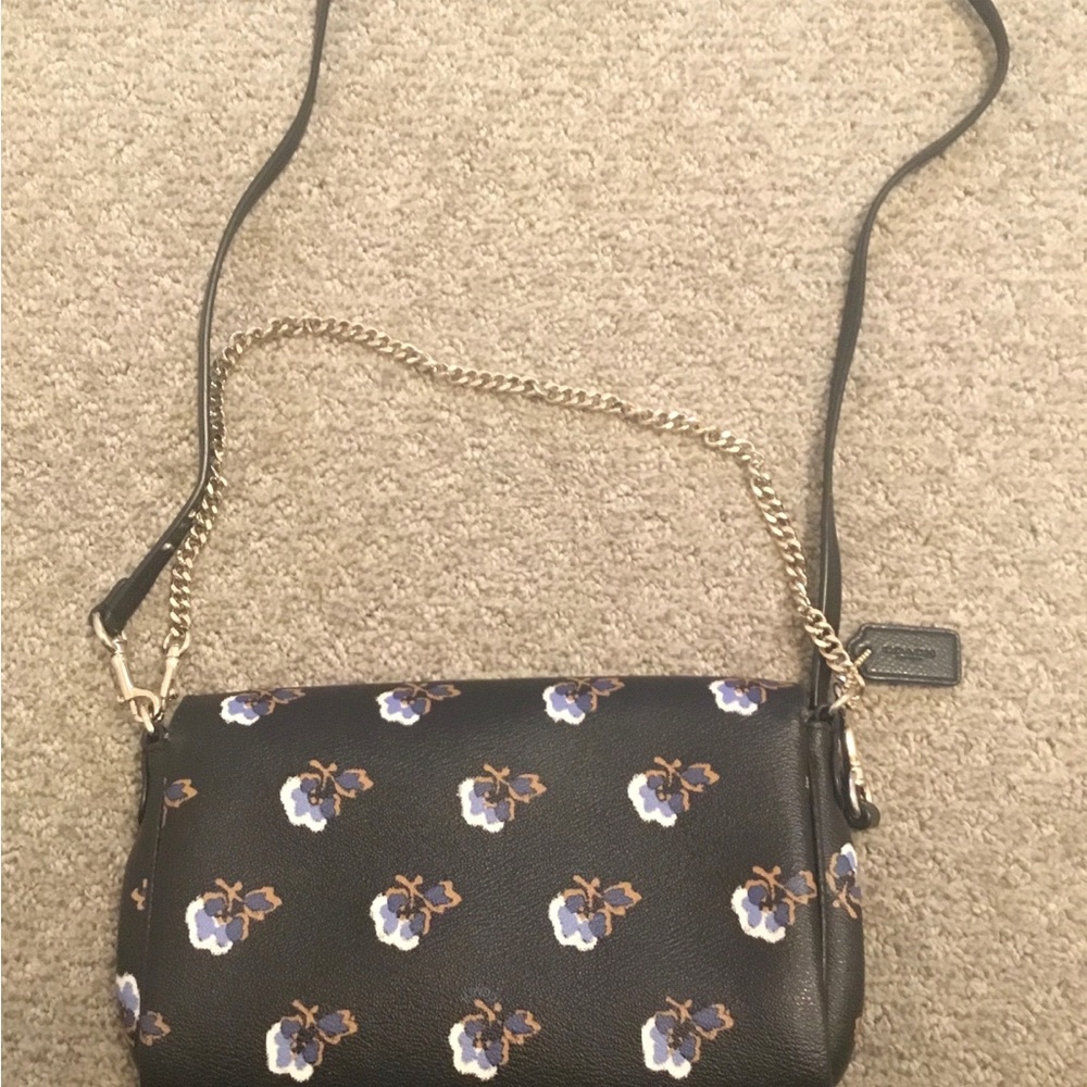 COACH Mini Bramble Rose F35909 Coated Canvas Crossbody/Shoulder/Clutch Bag - Picture 3 of 11